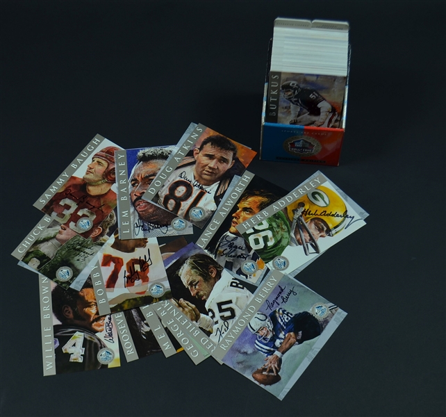 Ron Mix Football HOF Signature Series Platinum Edition set of signed cards Set of 116