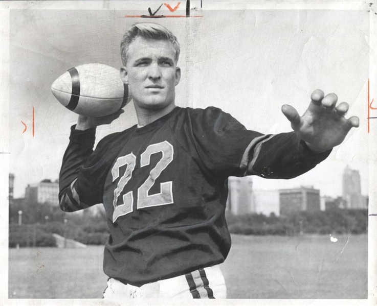 Bobby Layne Rookie Shot – Chicago Bears Original TYPE I Photo