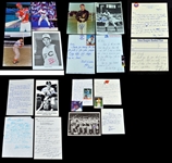 Vintage Baseball Autograph Group of Signed Letters & Photos