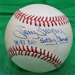 Tony Gwynn Single Signed AUTO NL (Giamatti) baseball Batting Champ Inscription PSA/DNA COA