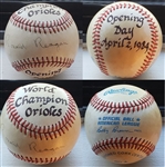 Ronald Reagan Single Signed Baseball Autographed on April 2, 1984 Orioles Opening Day PSA/DNA LOA