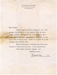 Rabbit Maranville Typed Letter Signed AUTO Baseball Career Content PSA/DNA LOA