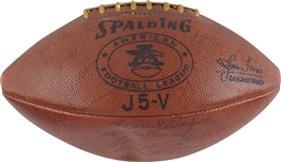 Circa 1964 Denver Broncos AFL Team Signed Game Football - Mac Speedie Estate