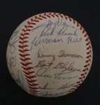 1970 Minnesota Twins team signed AUTO baseball /w Herman Hill D.1970 death by shark
