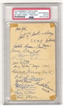 1949–50 CCNY Basketball Team Signed AUTO GPC – Point Shaving Scandal National Champions PSA/DNA