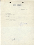 Jackie Robinson Signed AUTO 1951 Letter to Baseball HOF Sportswriter Jack Lang JSA LOA