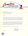 George Halas Chicago Bears Football HOFer Typed Letter Signed AUTO to former player JSA LOA