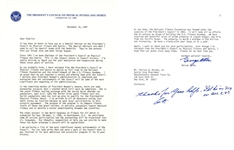 George Allen Pro Football HOF Signed AUTO Letter Redskins Rams PSA/DNA COA