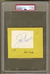 Joe Louis Autograph Signature Album page Display Boxing Heavyweight Champion HOF PSA/DNA