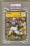 Johnny Unitas Signed AUTO 1977-79 Sportscaster Italy #01-15 PSA/DNA Pop 1