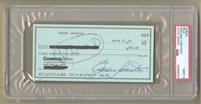 Pelé Signed AUTO grade 9 personal check PSA/DNA 