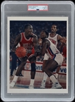 1987 Michael Jordan vs. Isiah Thomas Type I Original Photo /w Black Memorial Armband and Air Jordan 2 Shoes - PSA/DNA