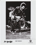 Sid Vicious Original 1977 Sex Pistols Warner Records Press Photo 