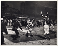 Alan Ameche Scores Game Winning TD in Sudden Death Overtime Oversized Hy Peskin 1958 NFL Championship Game Original TYPE 1 Sports Illustrated Photo PSA/DNA 