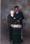 Heisman Trophy Winner & NFL MVP Lamar Jackson & Mrs. Les Horvath Original Photo