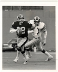 Circa 1976 – 77 Terry Bradshaw Scrambles Away from Chargers Leroy Jones Original TYPE 1 Photo