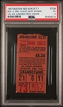 October 1, 1967 Red Sox Clinch the Pennant vs. Twins Yaz Clinches Triple Crown Ticket Stub PSA 3