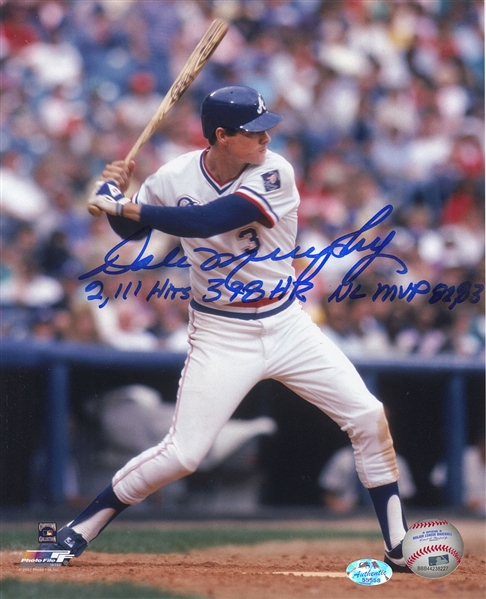 Dale Murphy Signed AUTO 8x10 color photo Braves /w Great Inscriptions CSA COA