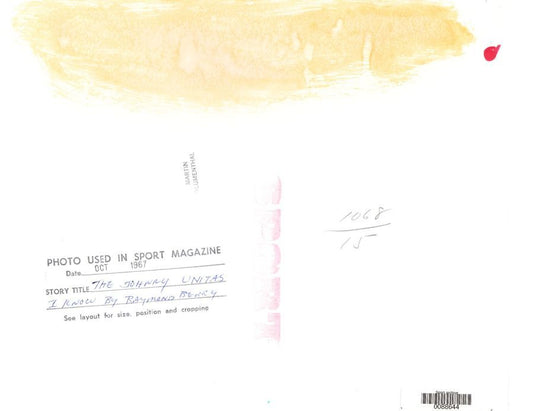 Raymond Berry Baltimore Colts HOF 1967 original Blumenthal photo