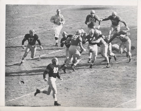 Doc Blanchard fumbles vs Notre Dame 1946 original photo