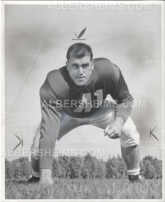 Leo Nomellini 1951 SF 49ers Football HOF TYPE I photo Used for 1951 Bowman Football Card