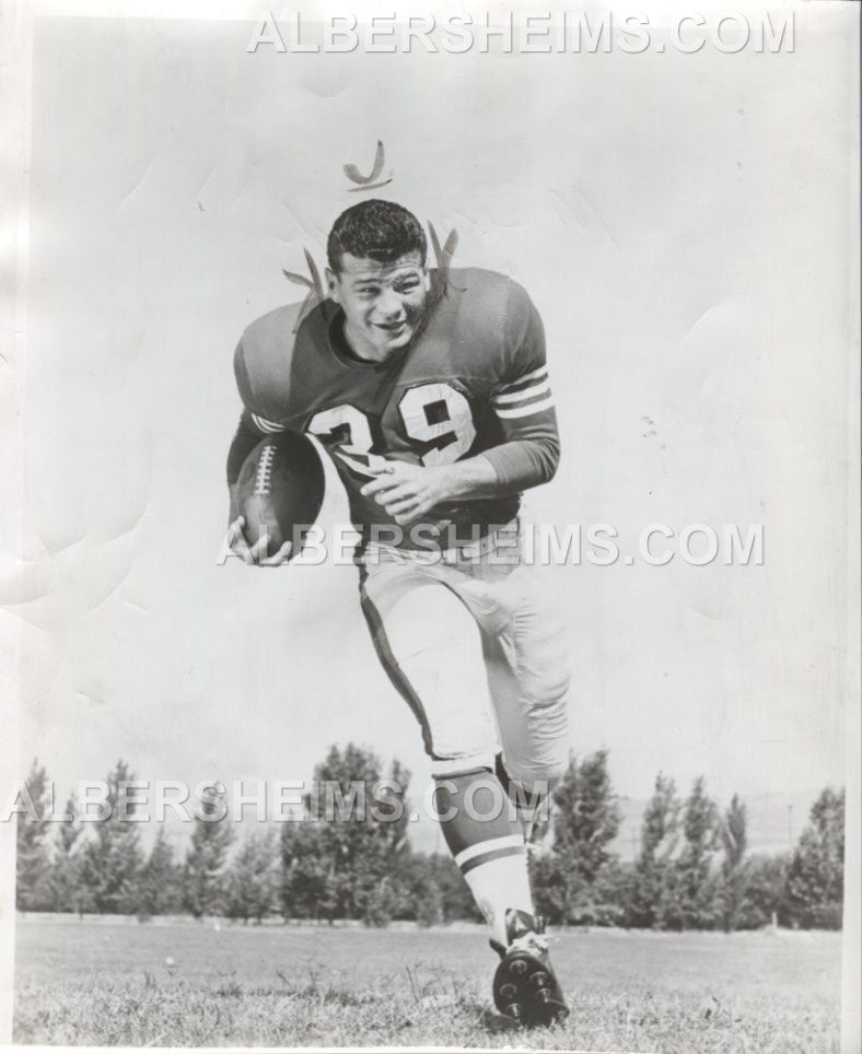Hugh McElhenny Original 1958 Type I Photo - San Francisco 49ers HOF Used For Football Card