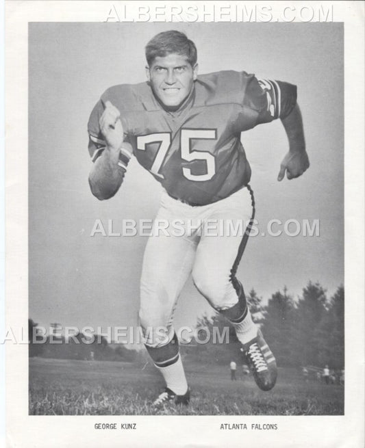 George Kunz Early 1970's Atlanta Falcons Team Issued Photo