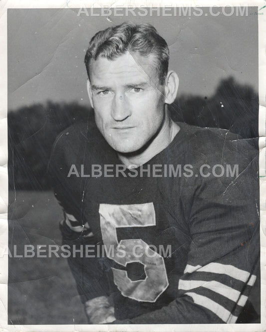 George McAfee Original Photo Chicago Bears Hall of Fame Used For Football Cards