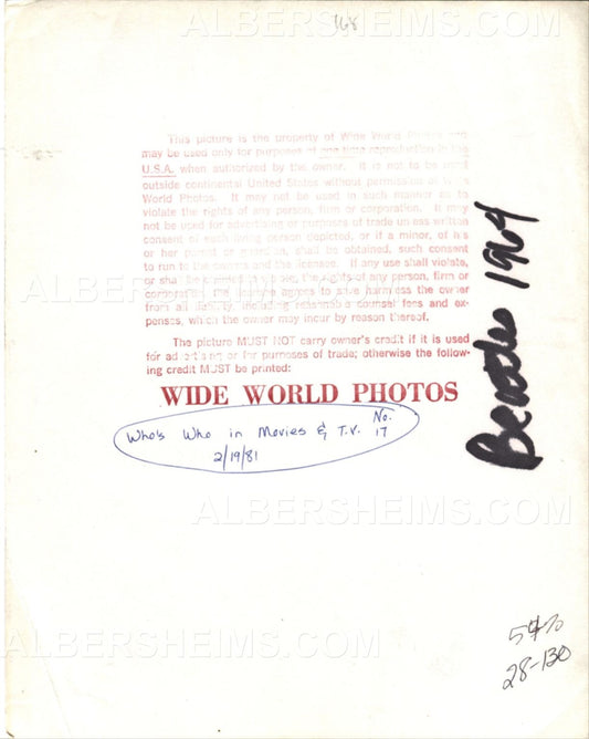 The Beatles Arrive in L.A. on April 18, 1964 Wide World AP wire photo