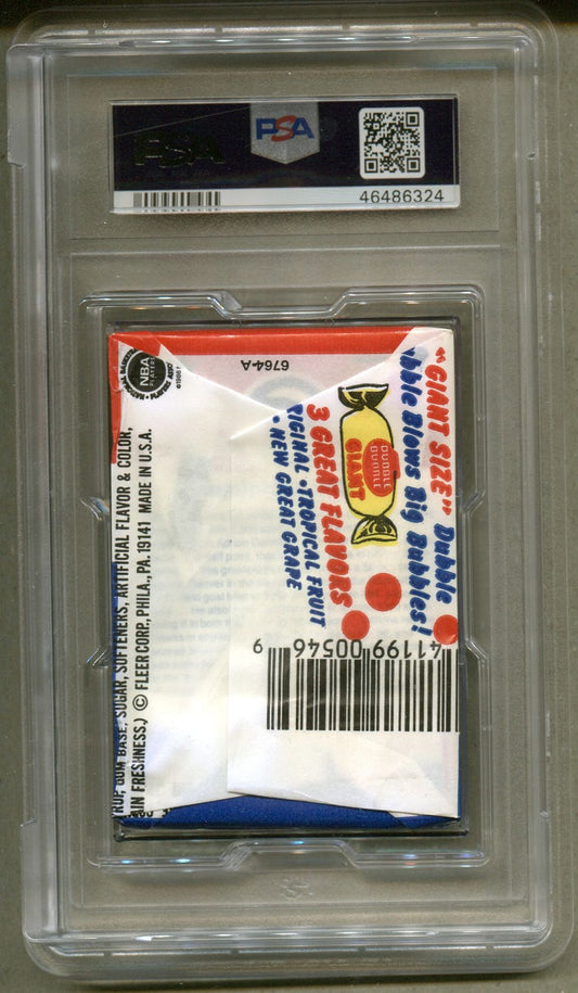 1986 Fleer Basketball Unopened Wax Pack Wax Pack PSA 8 NM-MT