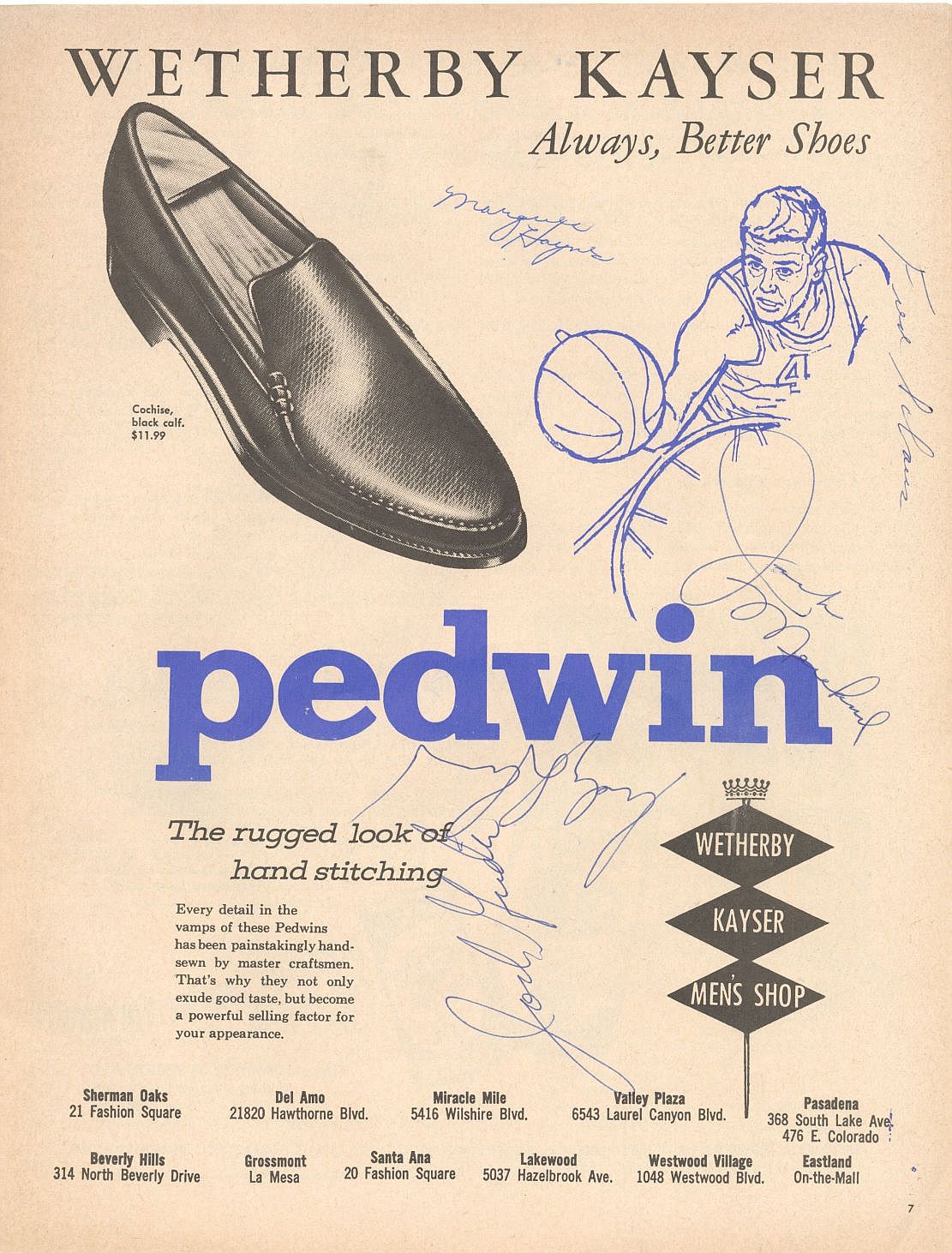 1964 Lakers vs Pistons Multi-Signed Autographed NBA Basketball Program w/ Reggie Harding x 2