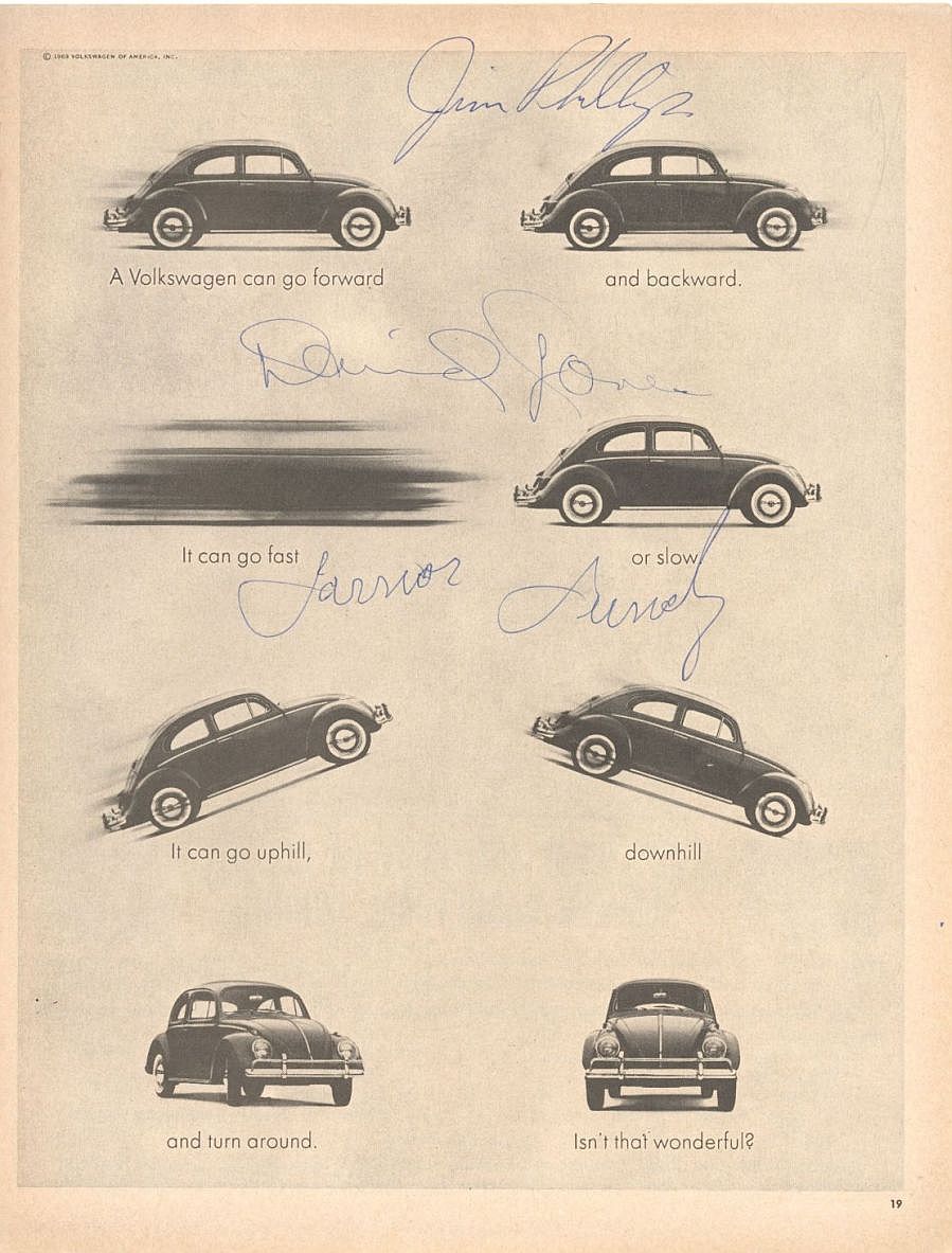 1964 Lakers vs Pistons Multi-Signed Autographed NBA Basketball Program w/ Reggie Harding x 2