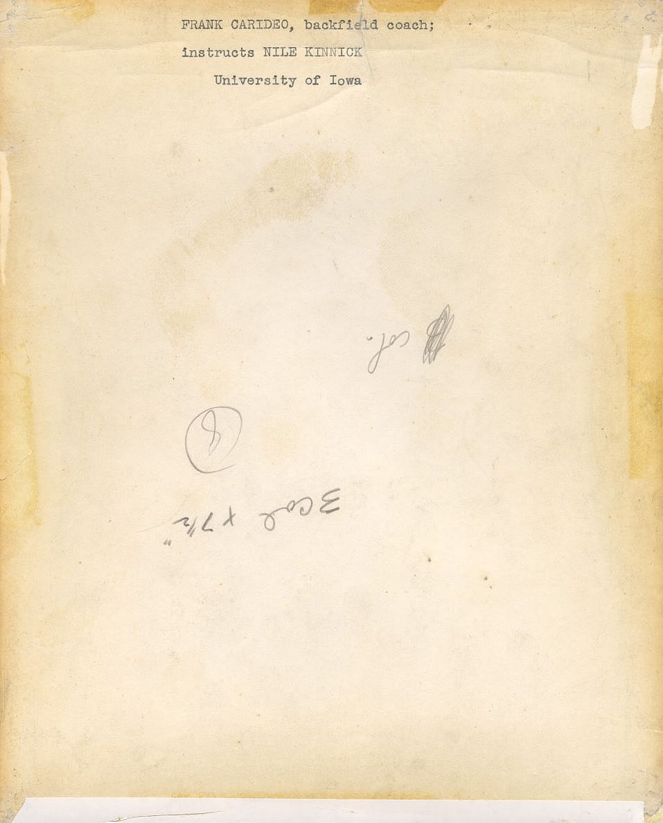 Nile Kinnick Iowa Heisman Trophy Winner Signed AUTO 8x10 photo PSA/DNA LOA