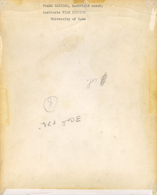 Nile Kinnick Iowa Heisman Trophy Winner Signed AUTO 8x10 photo PSA/DNA LOA