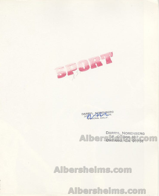 Wilt Chamberlain Circa 1971-72 Lakers Original Type 1 Photo - Sport Magazine Archives