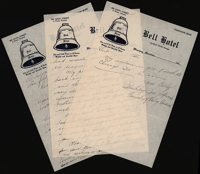 Joe Lillard 1934 Signed Letter to the Philadelphia Eagles - Last Man in the NFL Before the Color Line -Historically Significant PSA/DNA LOA