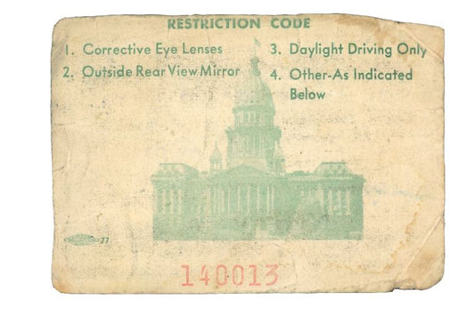 Willie Galimore Signed 1959-63 State of Illinois Driver's License College FB HOF d.1964