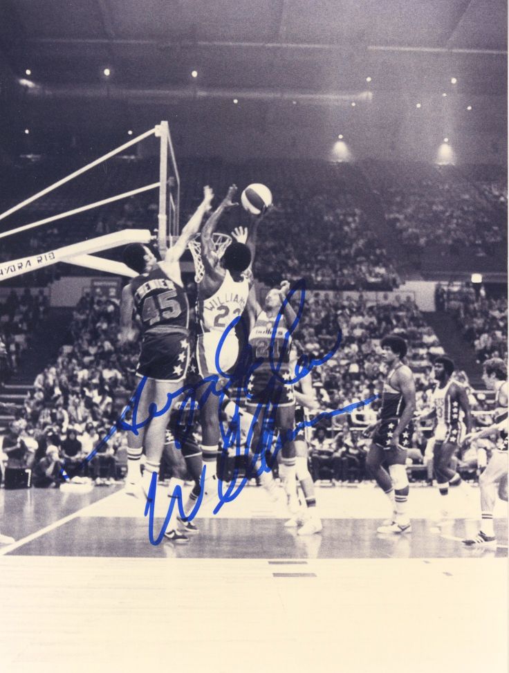 Super John Williamson ABA Basketball Star Signed AUTO 5x7 Original Photo D.1996