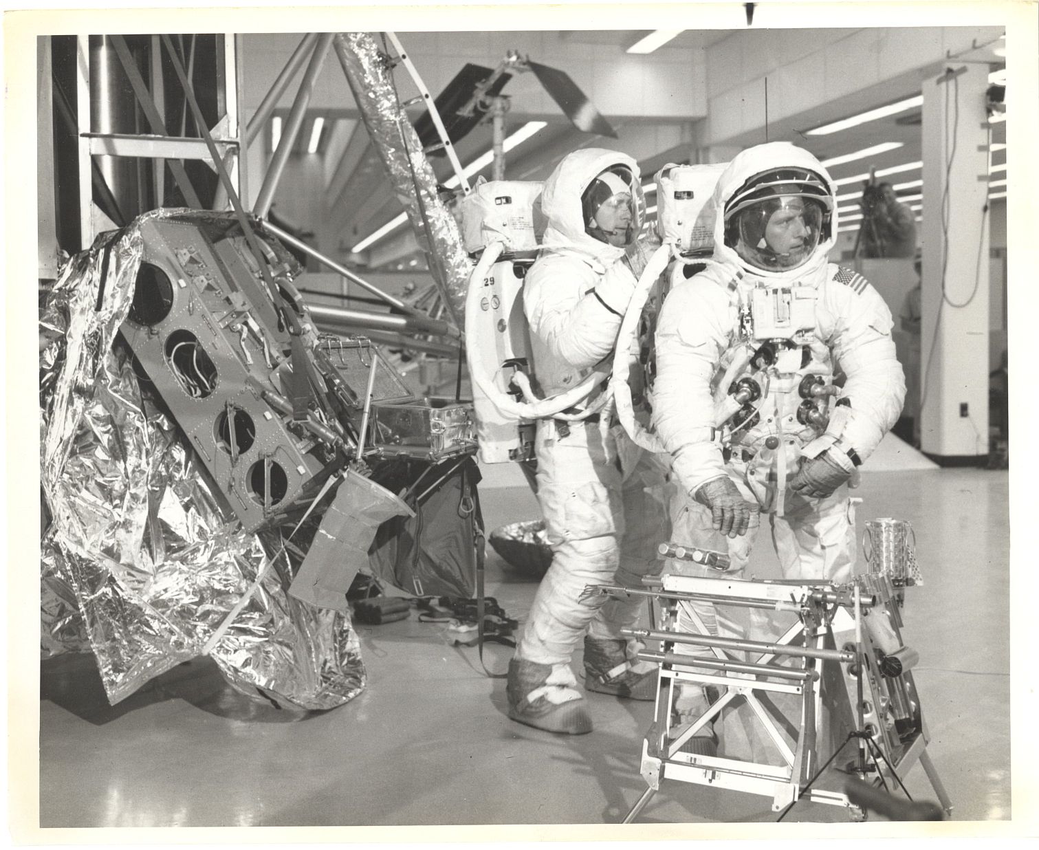 Apollo 12 Astronaut Crew Practice for Their Mission Official NASA TYPE ...