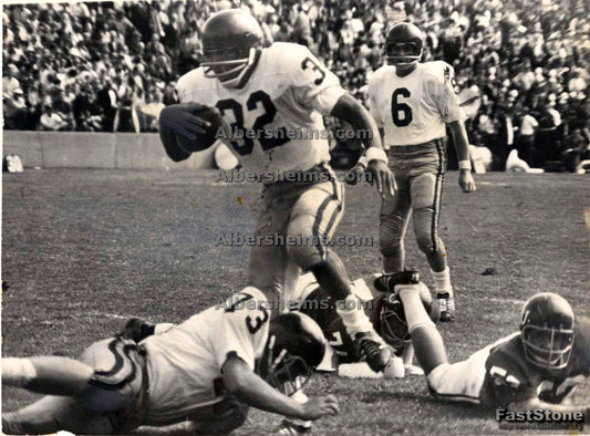 OJ Simpson USC scores 2nd TD vs Northwestern 1968 Original TYPE 1 Photo - Heisman Season