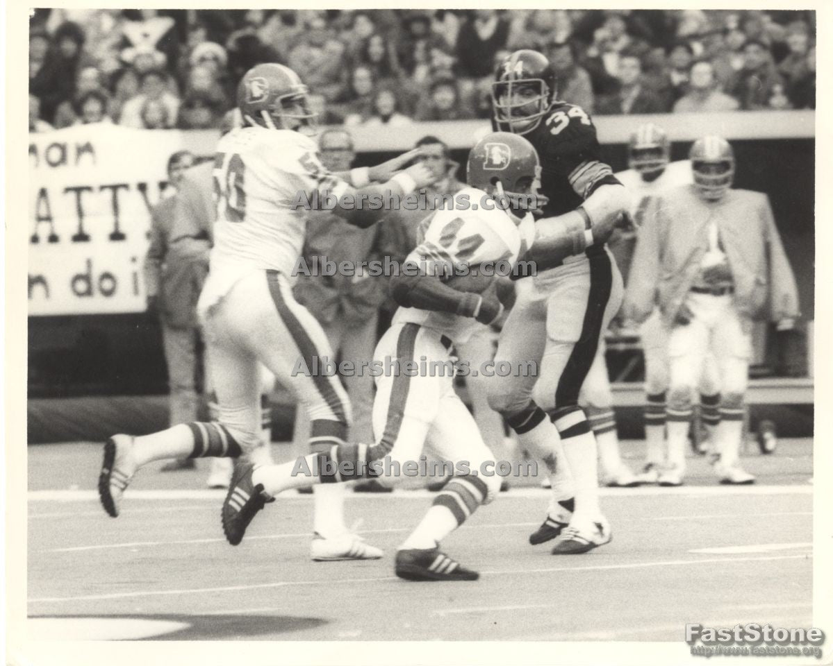 Denver Broncos Pro Football Hall of Famer, Floyd Little vs Steelers Original TYPE 1 Photo