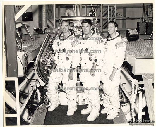 Apollo 7 Crew - Walt Cunningham Wally Schirra & Donn Eisele Original 1968 TYPE 1 Photo