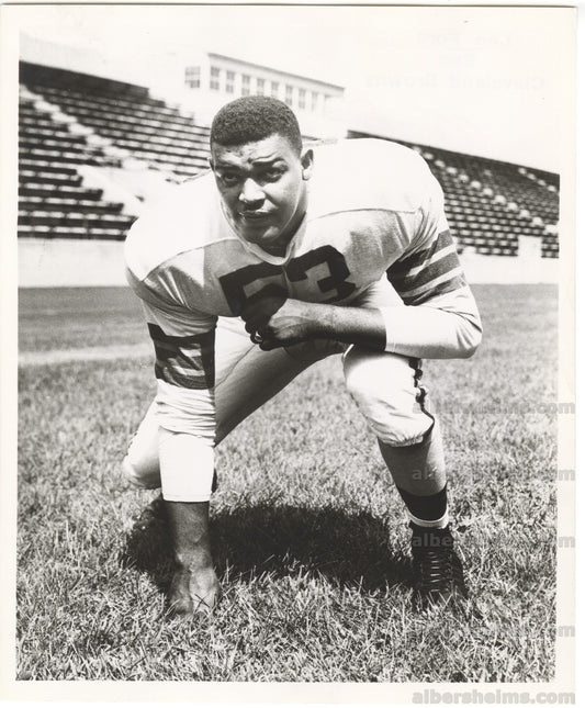1950 Cleveland Browns Future Pro Football HOFer - Len Ford Original TYPE 1 photo PSA LOA