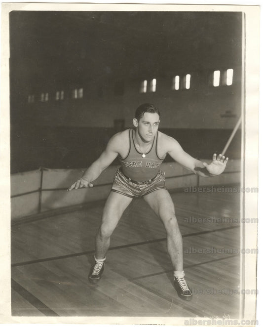 1933 Basketball HOFer - Ed Moose Krause Notre Dame TYPE 1 Photo PSA/DNA LOA