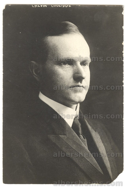 Calvin Coolidge 1910's Portrait Shot by George Grantham Bain Original TYPE 1 Photo PSA/DNA LOA
