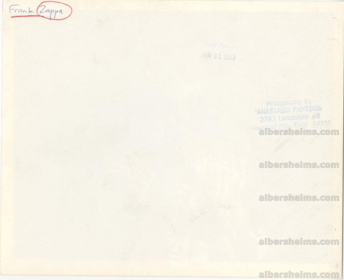 Frank Zappa Mothers of Invention Original TYPE 1 photo PSA/DNA LOA