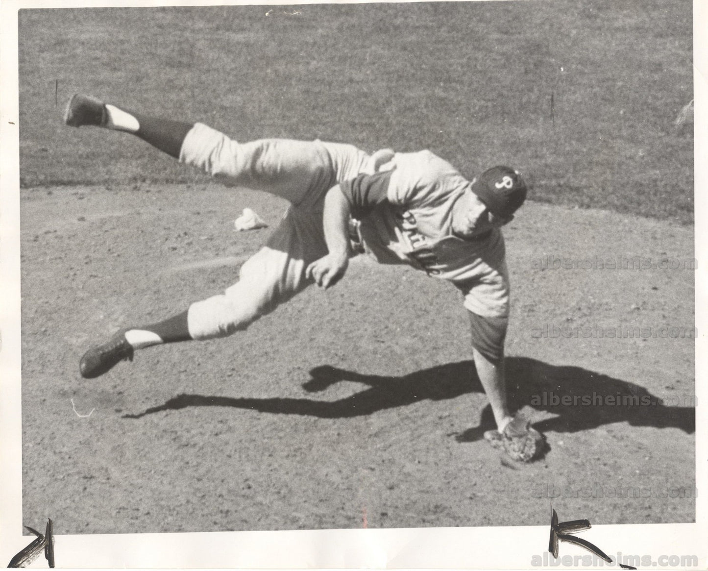 1966 Jim Bunning Stumbling Phillies vs SF Giants Original TYPE 1 photo PSA/DNA LOA