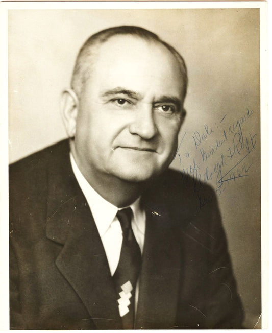 Adolph Rupp Signed AUTO 8x10 photo Kentucky Basketball HOF PSA/DNA LOA