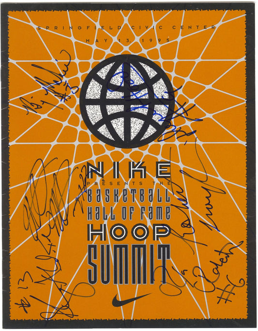 1995 Nike Hoop Summit Multi-Signed AUTO program with Robert Traylor U of Michigan D.2011