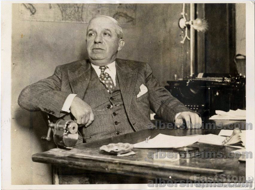 Con Artist Charles Ponzi Original 1934 Press Photo